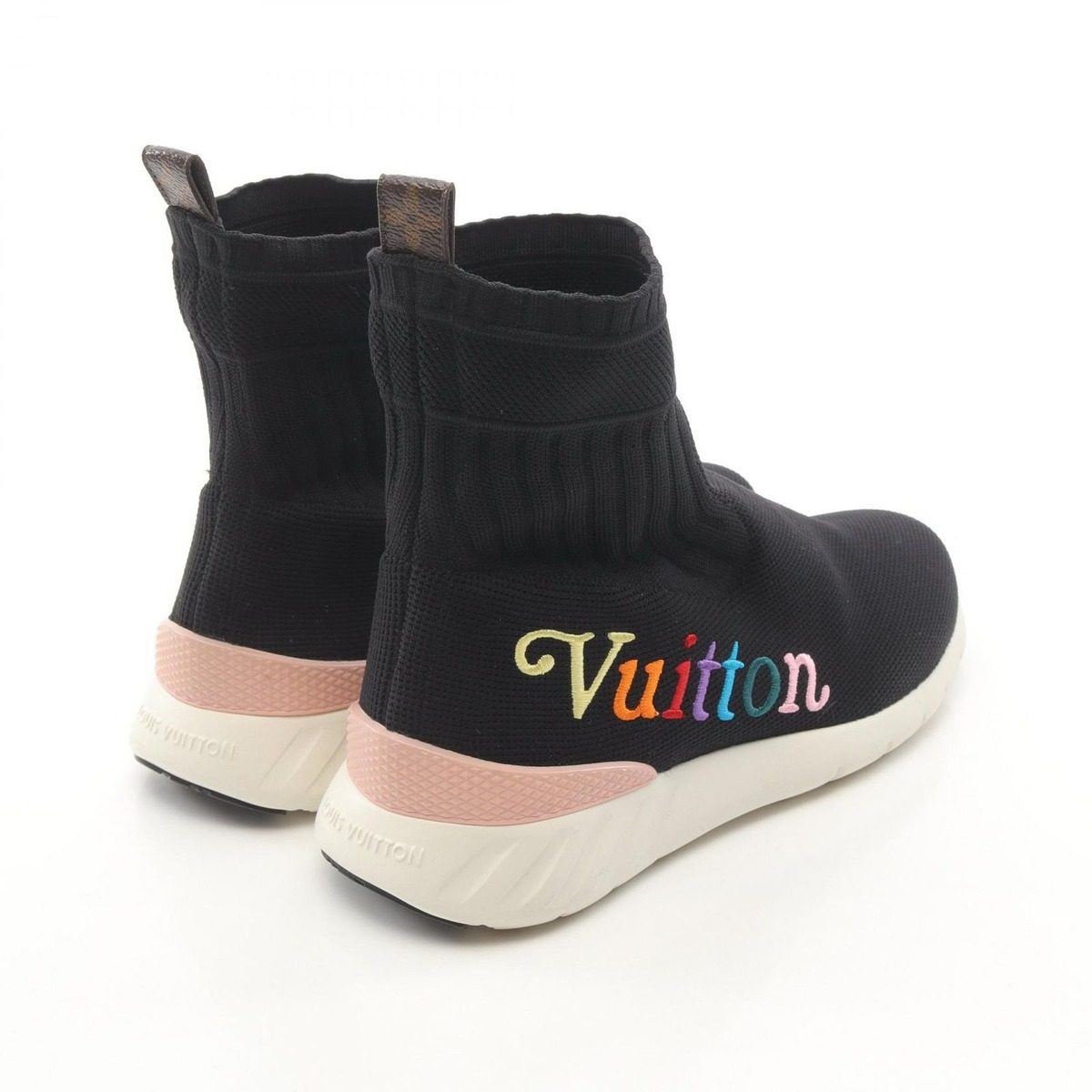Louis Vuitton Sneakers Aftergame Line Socks Black Fabric — view 2
