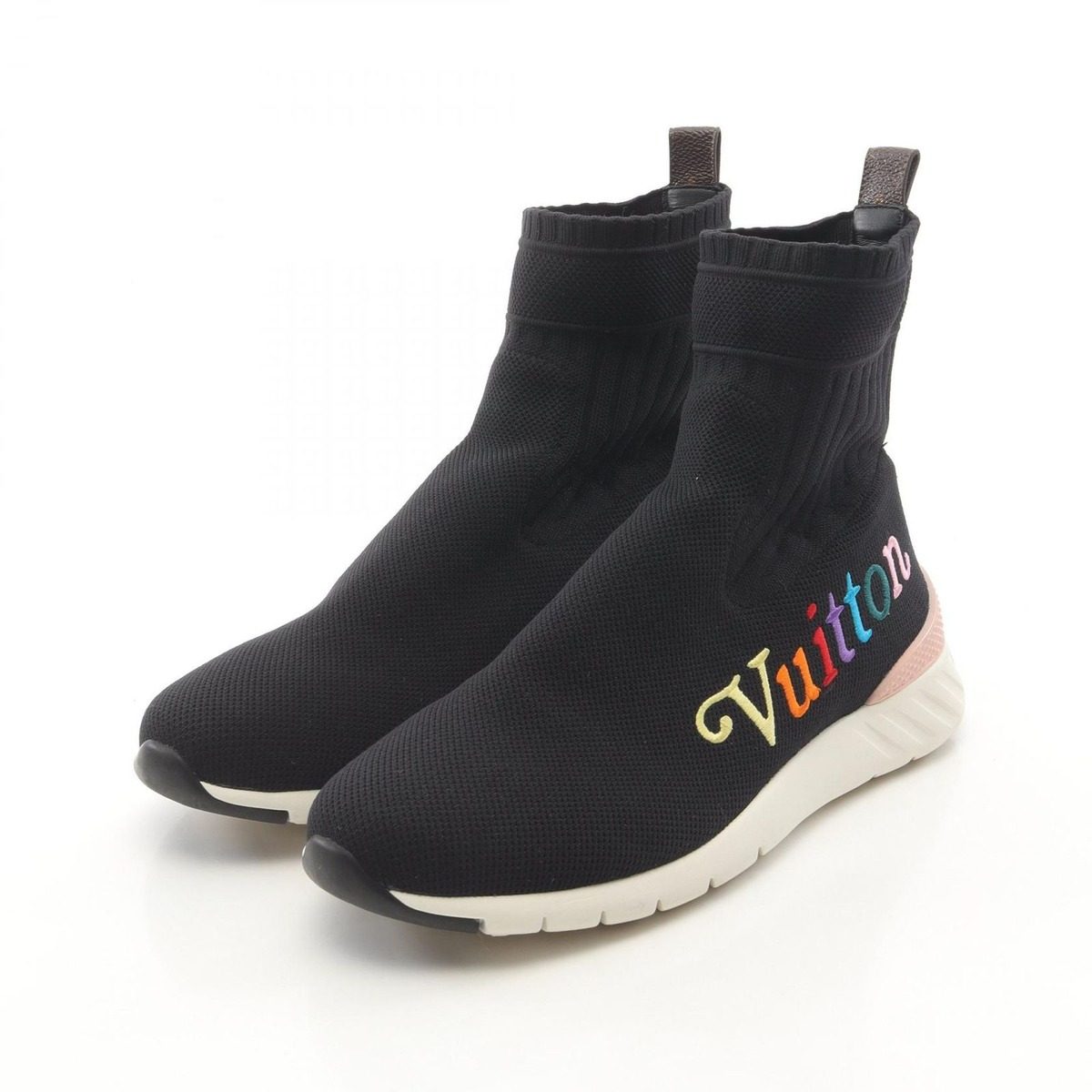 Louis Vuitton Sneakers Aftergame Line Socks Black Fabric