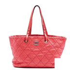 Chanel on the Road Quilted CC Logo Tote Bag — view 2