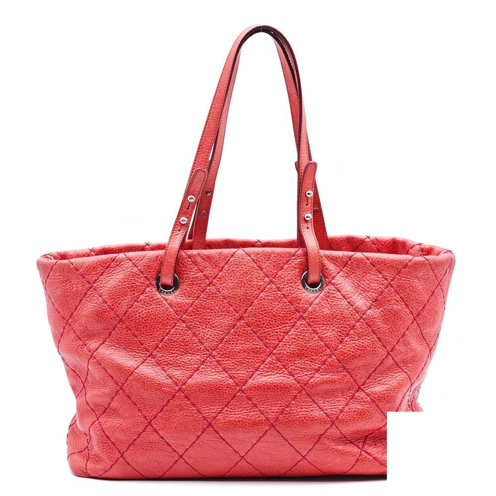 Chanel on the Road Quilted CC Logo Tote Bag — view 3