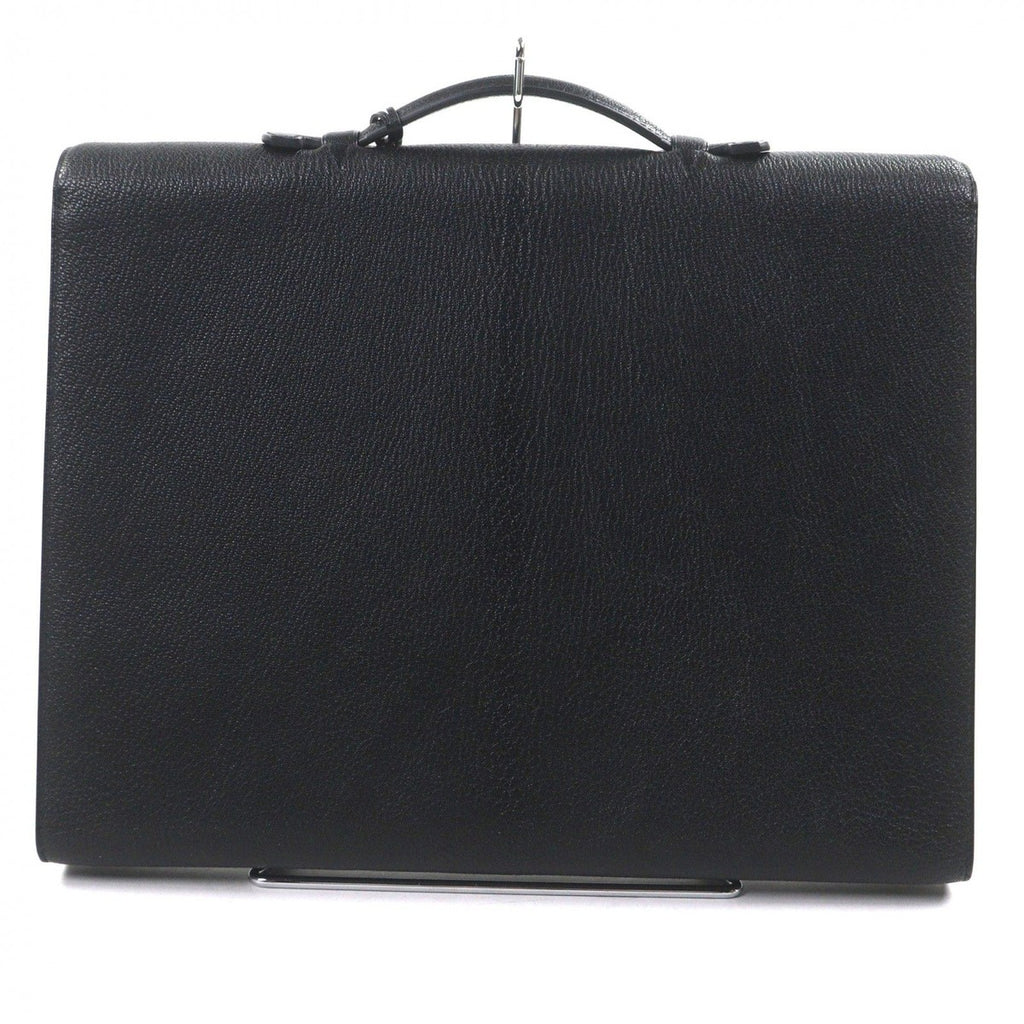 Hermes Sac a Depeches Light Chevre Matte Silver Leather — view 3