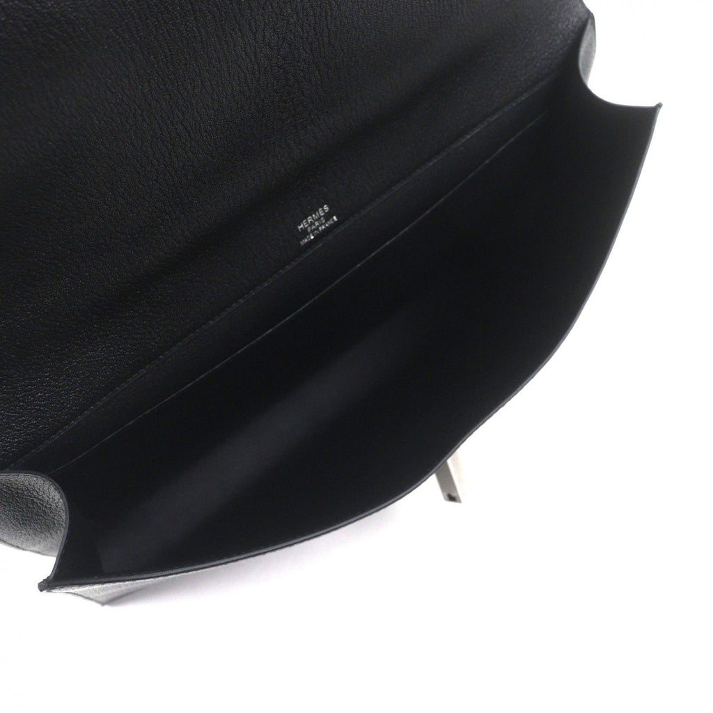 Hermes Sac a Depeches Light Chevre Matte Silver Leather — view 8