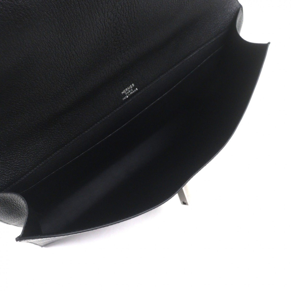 Hermes Sac a Depeches Light Chevre Matte Silver Leather — view 8