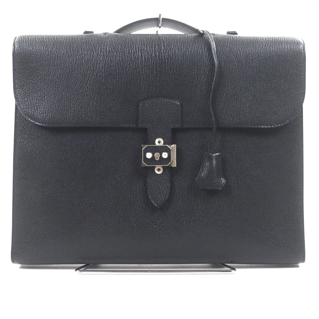 Hermes Sac a Depeches Light Chevre Matte Silver Leather
