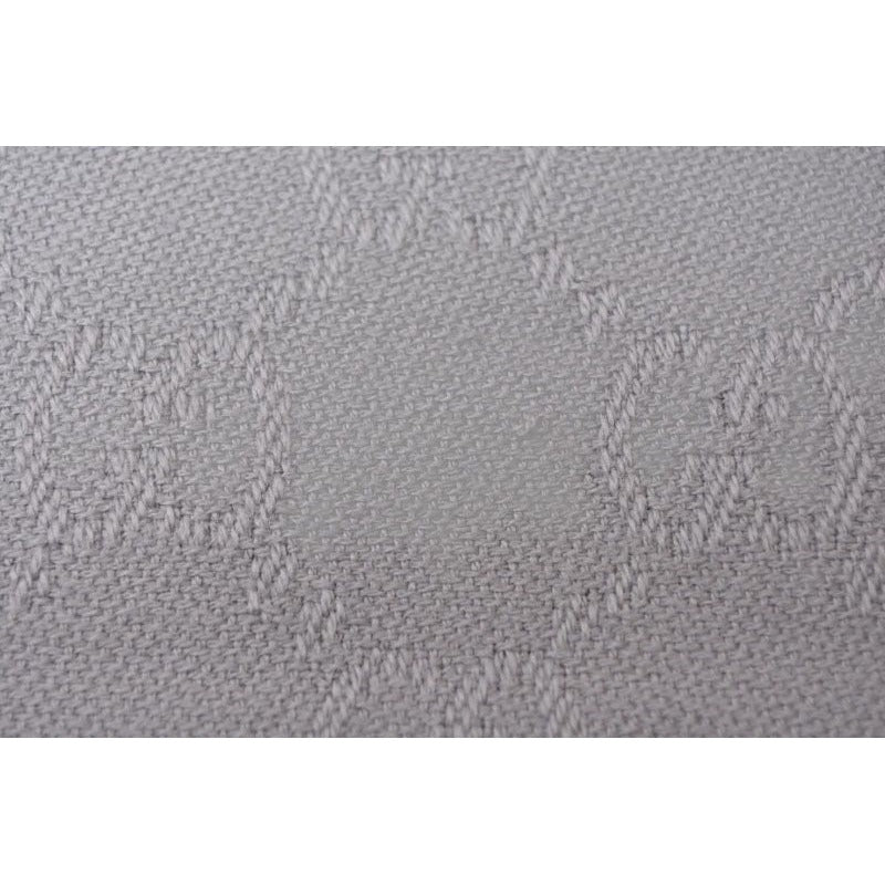 Gucci Scarf Winter 100% Wool GG Pattern Light Silver — view 5