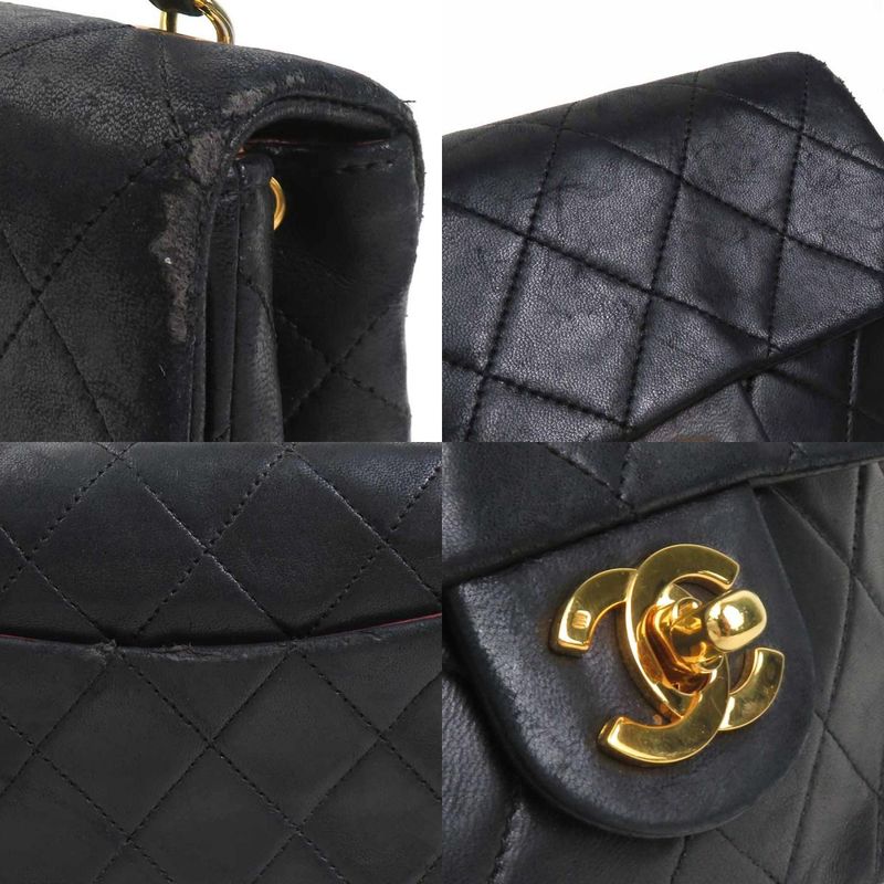 Chanel Shoulder Lambskin Black Bag — view 8