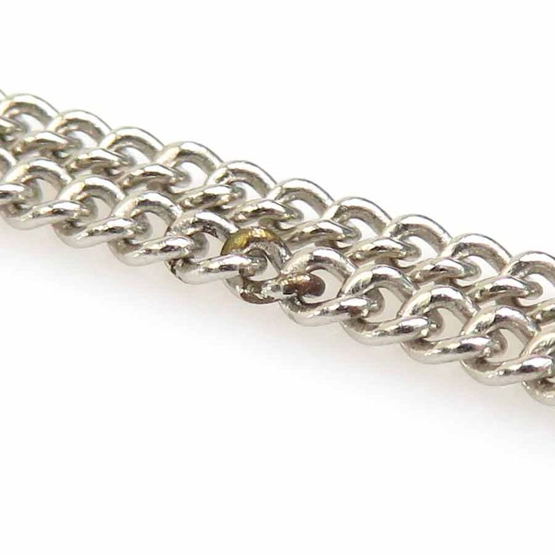 Chanel Crystal Floral Silver Necklace — view 7