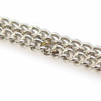 Chanel Crystal Floral Silver Necklace — view 7