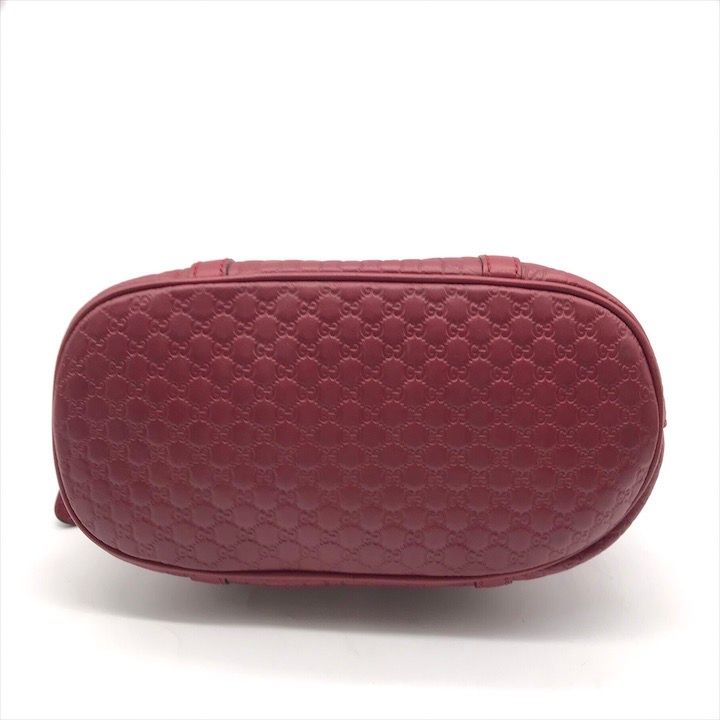 Gucci Micro Guccissima 2-Way Mini Compact Shoulder Bag Red Leather — view 3