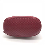 Gucci Micro Guccissima 2-Way Mini Compact Shoulder Bag Red Leather — view 3