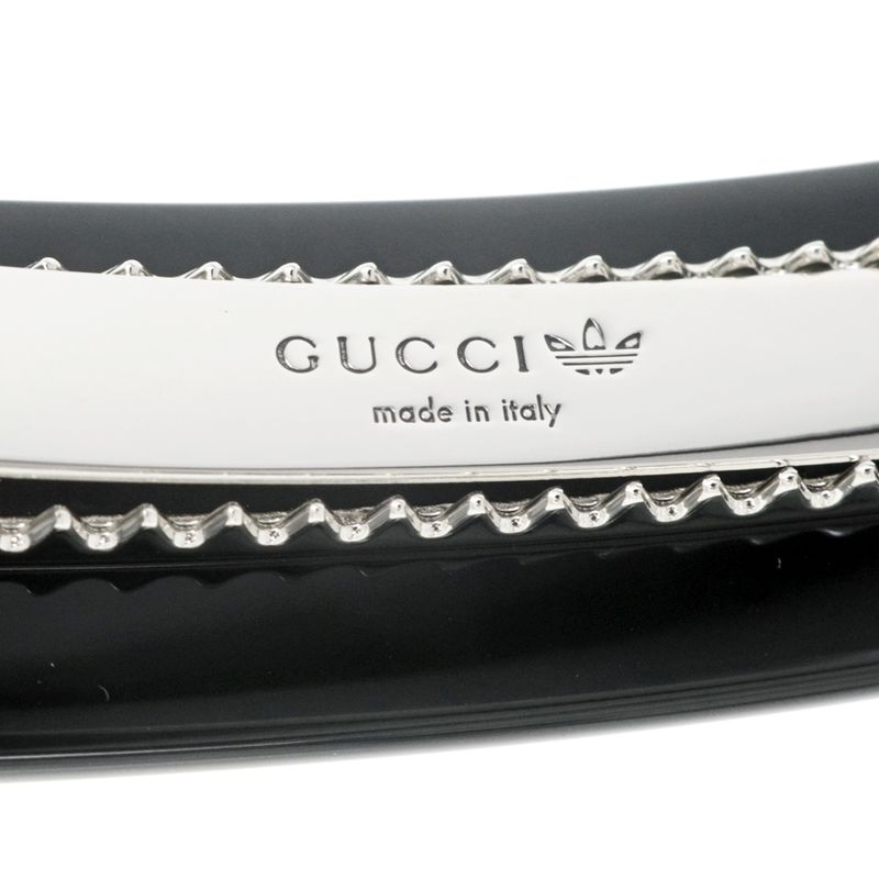 Gucci Adidas Collaboration Hair Clip Black Silver Color With Star — view 5