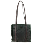 Prada Shoulder Bag Triangle Logo Nylon Khaki