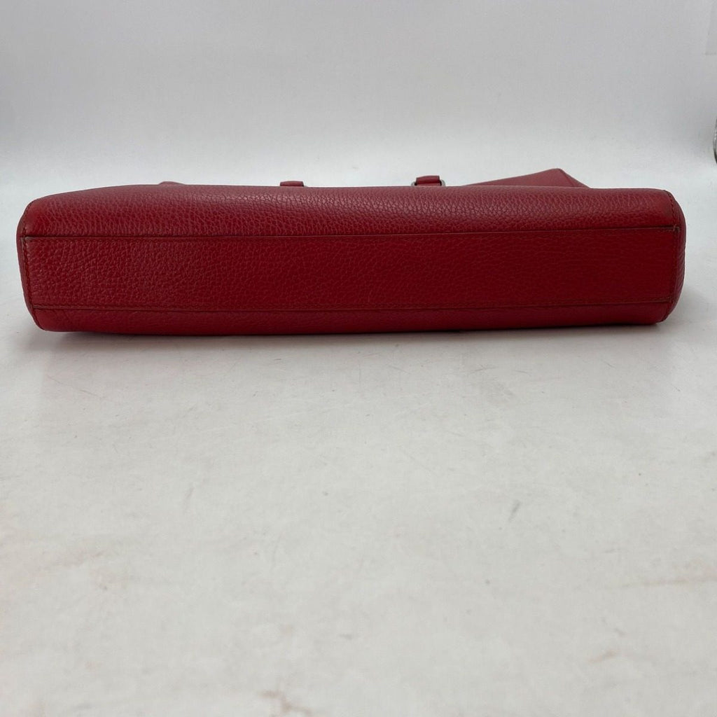 Gucci Handbag Shoulder Pc Business Leather Red Briefcase — view 6