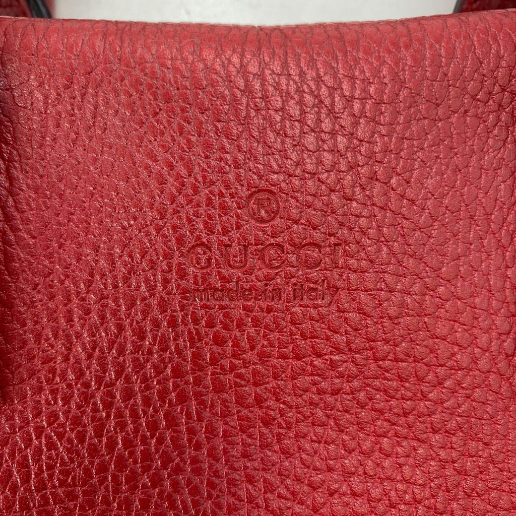 Gucci Handbag Shoulder Pc Business Leather Red Briefcase — view 9