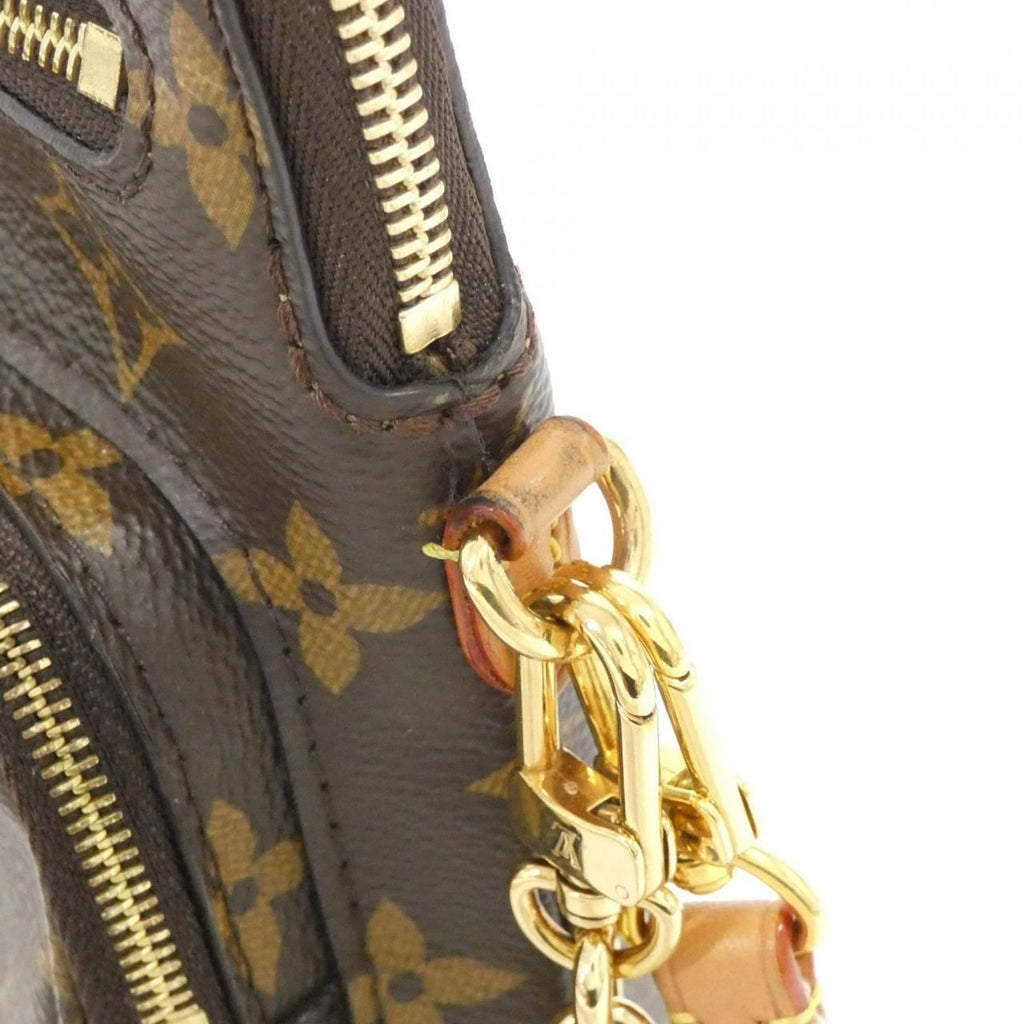 Louis Vuitton Monogram Utility Crossbody Shoulder Bag Brown Marron — view 4