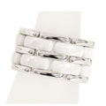 Chanel Ultra Collection Ring White Gold 18K Ceramic Large