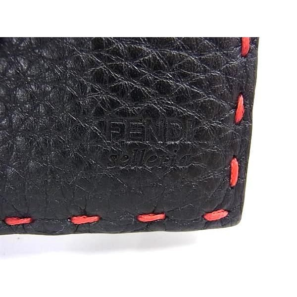 Fendi Selleria Leather Card Case Holder Pass Business — view 4