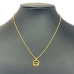 Christian Dior GP CD Logo Round Necklace Gold — view 2