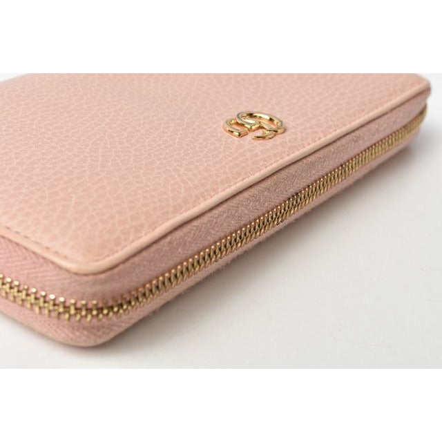 Gucci Long Wallet Petit Marmont Leather Pink Beige — view 2