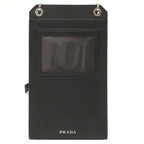 Prada 2 Zh068 Leather Black Mini Strap Shoulder Bag 0119 — view 2