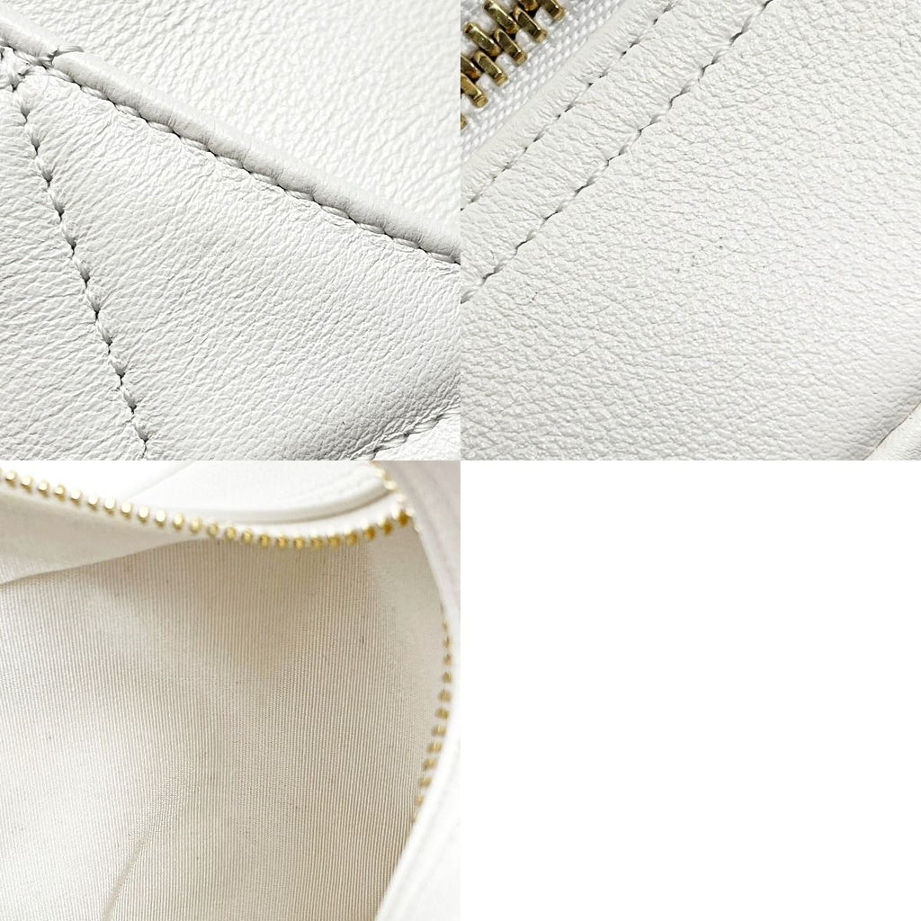 Chanel Quilted As3292 White Chain Tote Bag Lambskin Gold Hardware — view 9