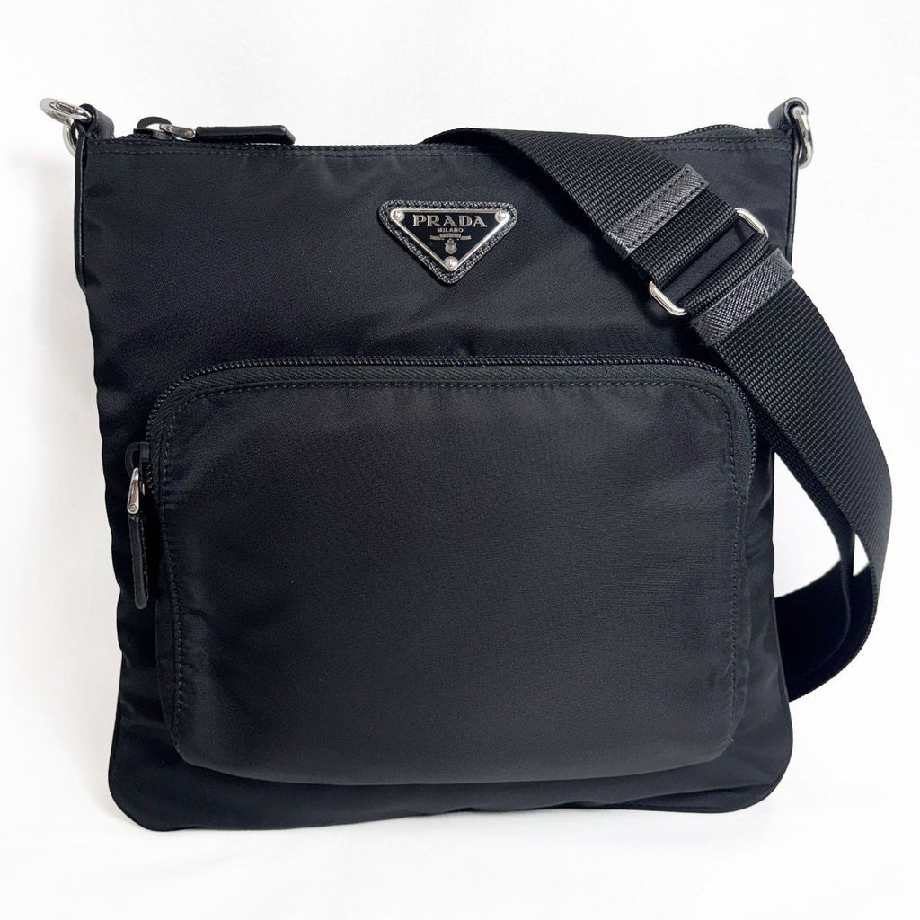 Prada Nylon Shoulder Bag Black