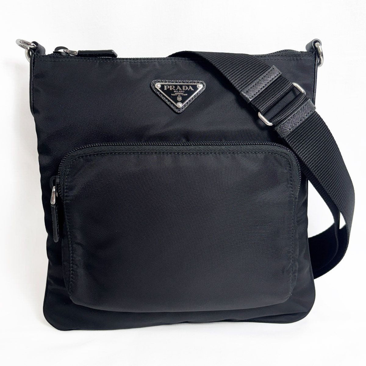 Prada Nylon Shoulder Bag Black