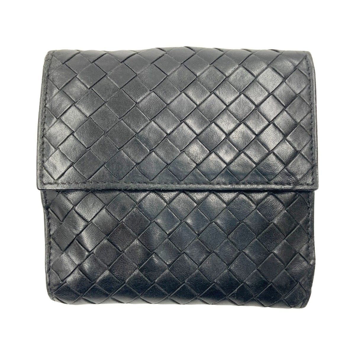 Bottega Veneta Intrecciato Bifold Wallet Black