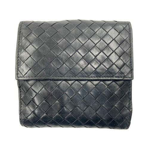 Bottega Veneta Intrecciato Bifold Wallet Black