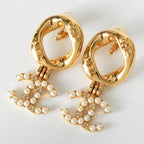 Chanel Faux Pearl Earrings — view 2