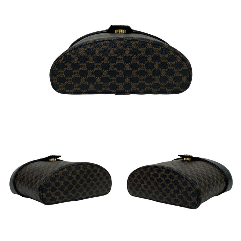 Celine Macadam Blason Pattern Triomphe Logo Hardware Leather 2-Way