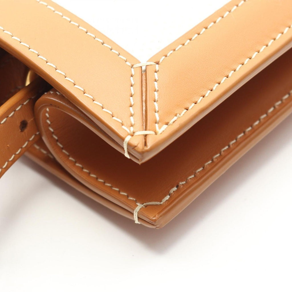 Celine Tote Small Vertical Cover Natural Beige Canvas Leather — view 6