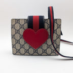 Gucci Children's GG Supreme Sherry Line Shoulder Bag