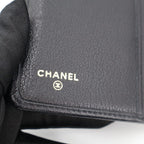 Chanel Camellia Bifold Wallet Leather Black — view 6