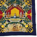 Hermes Scarf 100% Silk Carre 90 Orgauphone ET Autres Mecaniques Pipe Organ — view 5