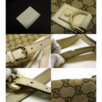 Gucci GG Canvas Shoulder Bag Beige — view 5