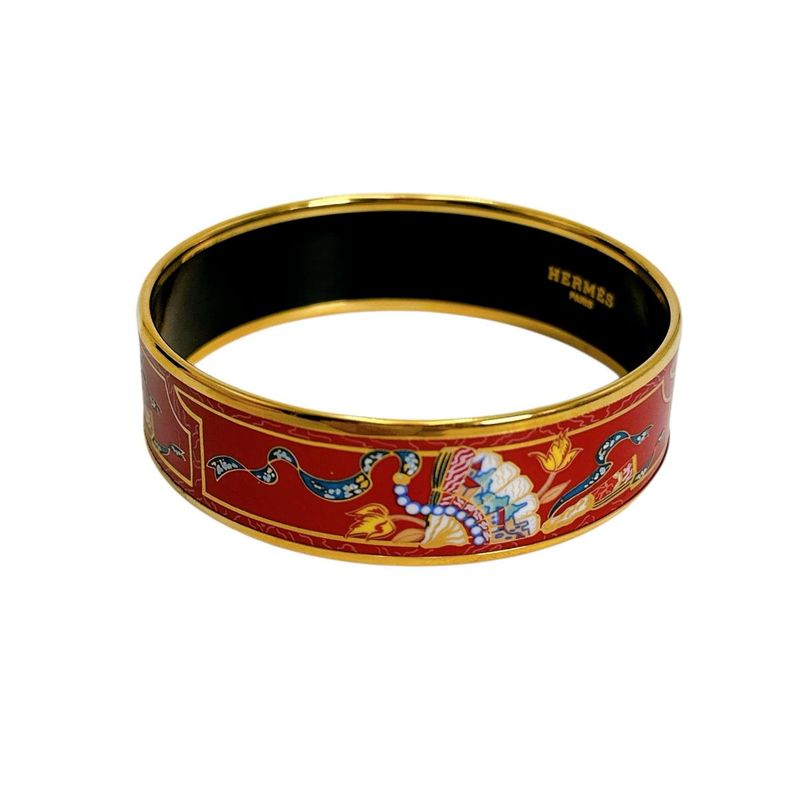 Hermes Bracelet Emile GM Bangle Red — view 3