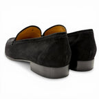 Hermes Vintage Constance Silver Hhardware Suede Leather Loafer Black 40 — view 5