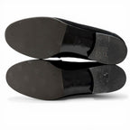 Hermes Vintage Constance Silver Hhardware Suede Leather Loafer Black 40 — view 7