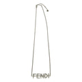 Fendi Logo Necklace Silver