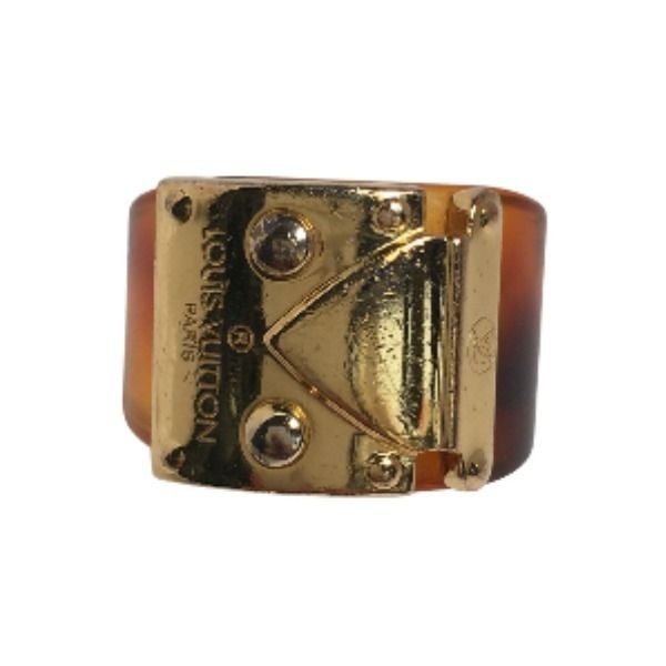 Louis Vuitton M Size Ring Burg Lock Me Brown — view 2