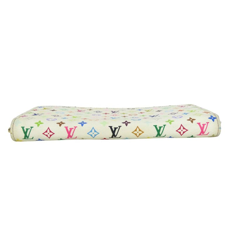 Louis Vuitton Long Wallet Zippy Monogram Multicolor Bronze White — view 3