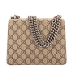 Gucci Dionysus Beige Red Supreme Canvas Suede Shoulder Bag — view 5