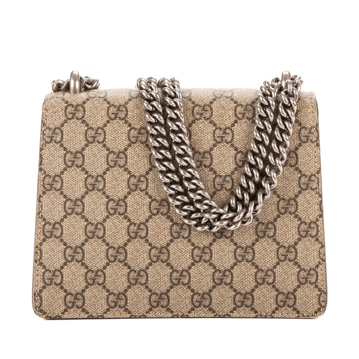 Gucci Dionysus Beige Red Supreme Canvas Suede Shoulder Bag — view 5