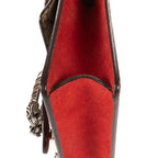Gucci Dionysus Beige Red Supreme Canvas Suede Shoulder Bag — view 8