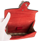 Gucci Dionysus Beige Red Supreme Canvas Suede Shoulder Bag — view 9
