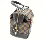 Louis Vuitton Knightsbridge Handbag Damier Ebene Brown Gold Hardware — view 4