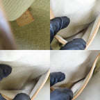 Louis Vuitton Handbag Trouville Monogram Nubuck Brown Gold Hardware — view 8