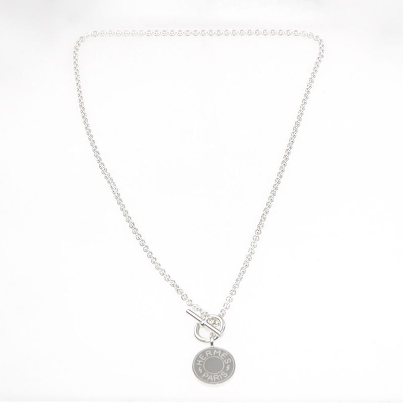 Hermes Necklace Amulet Serie Pendant Silver AG 925 40 cm — view 9