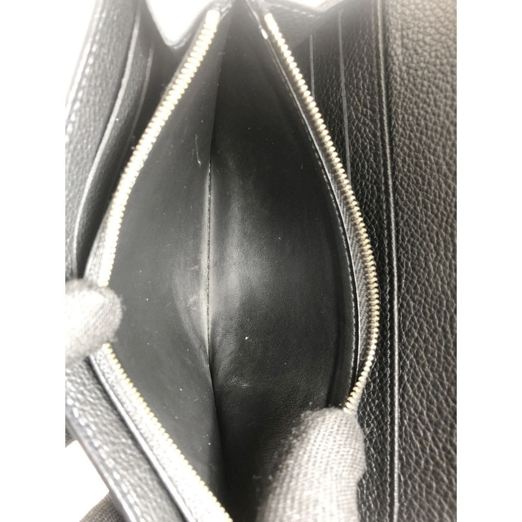 Louis Vuitton Monogram Empreinte Portefeuille Sarah Long Wallet Black — view 7